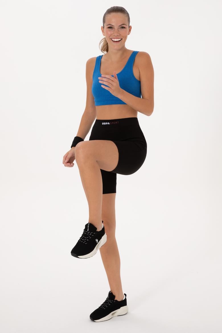 Kadın Siyah Örme Şort - 50270238028