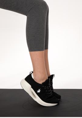 Kadın Antrasit Melanj Yüksek Bel Toparlayıcı Günlük Tayt - 50296888023