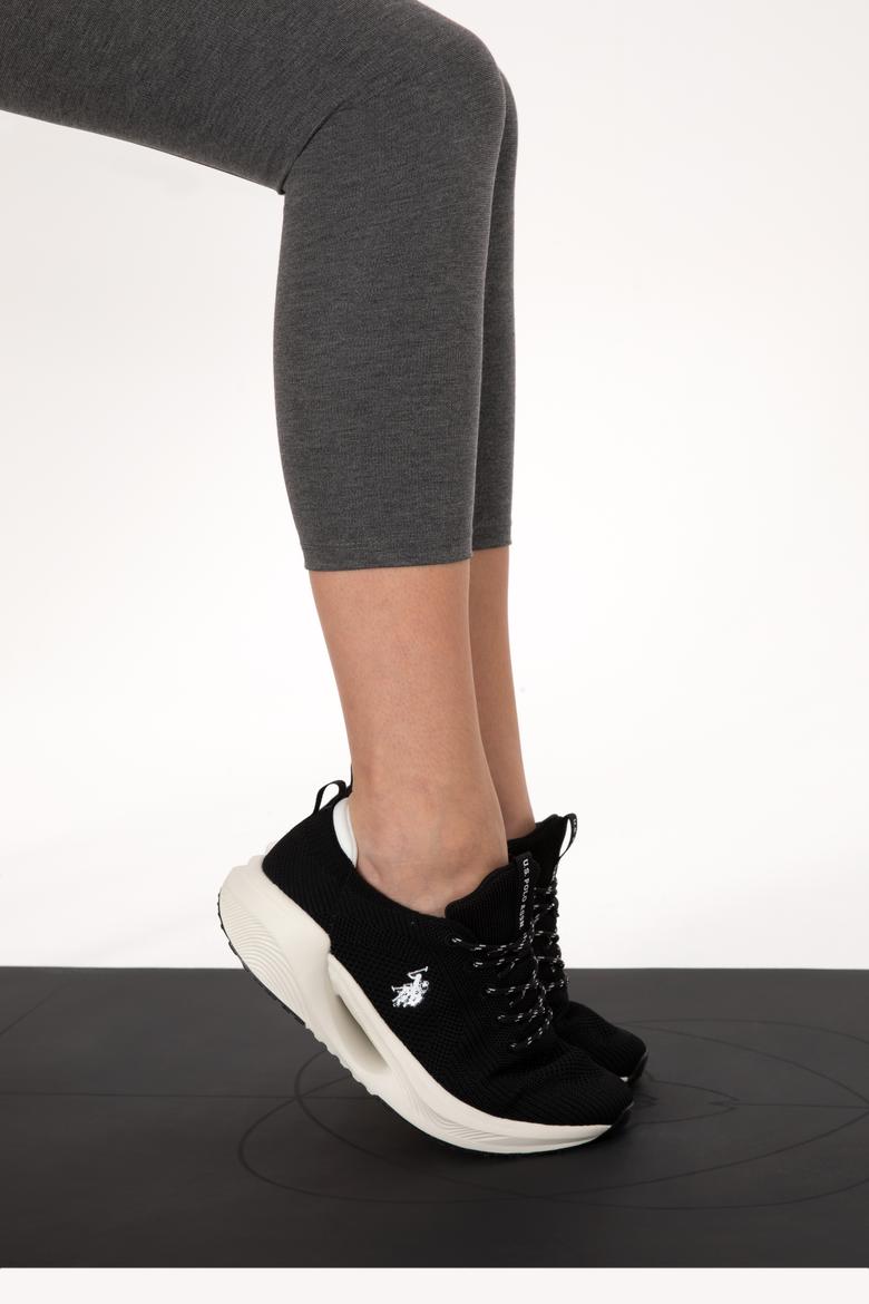 Kadın Antrasit Melanj Yüksek Bel Toparlayıcı Günlük Tayt - 50296888023