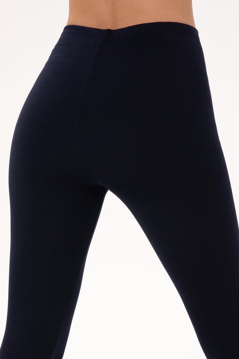 Kadın Lacivert Yüksek Bel Toparlayıcı Günlük Tayt - 50296888018