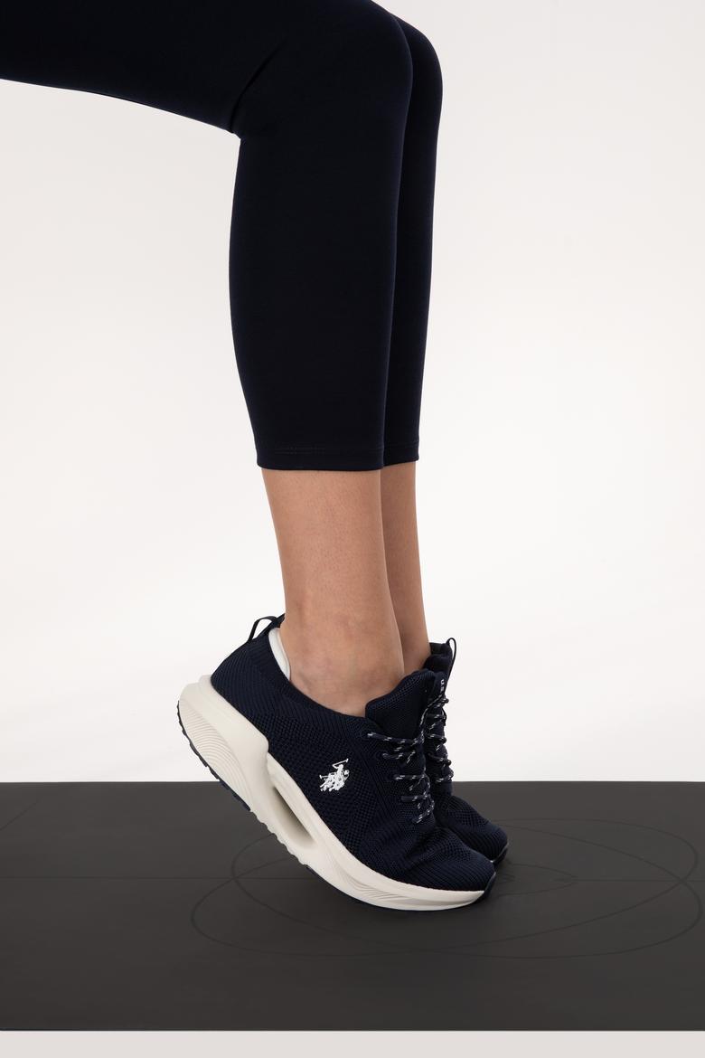 Kadın Lacivert Yüksek Bel Toparlayıcı Günlük Tayt - 50296888018