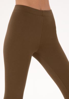 Kadın Haki Melanj Yüksek Bel Toparlayıcı Günlük Tayt - 50296888034