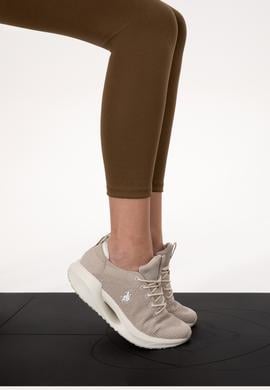 Kadın Haki Melanj Yüksek Bel Toparlayıcı Günlük Tayt - 50296888034