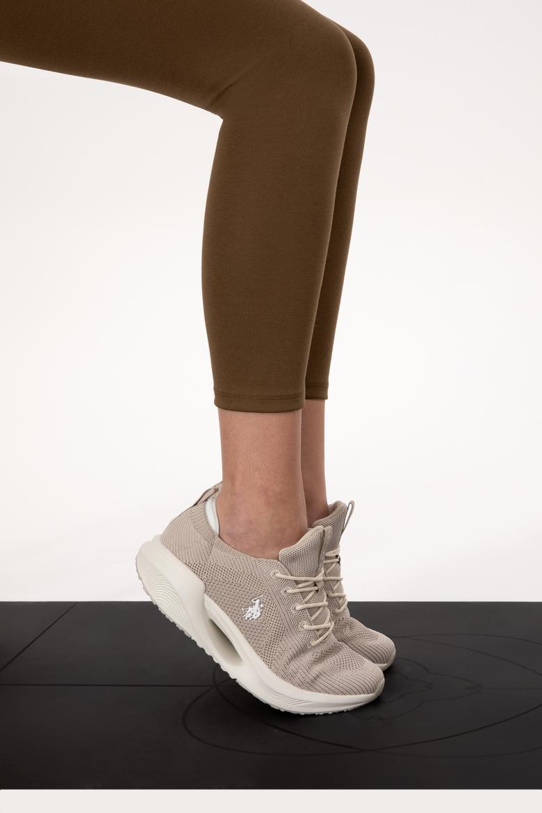 Kadın Haki Melanj Yüksek Bel Toparlayıcı Günlük Tayt - 50296888034