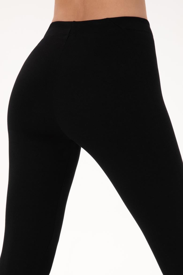 Kadın Siyah Yüksek Bel Toparlayıcı Günlük Tayt - 50289543002