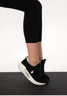 Kadın Siyah Yüksek Bel Toparlayıcı Günlük Tayt - 50289543002