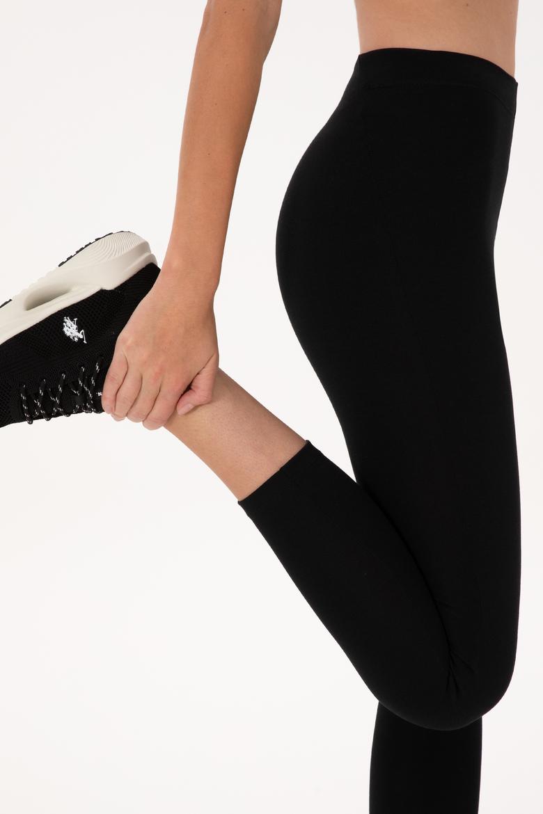 Kadın Siyah Yüksek Bel Toparlayıcı Günlük Tayt - 50289543002