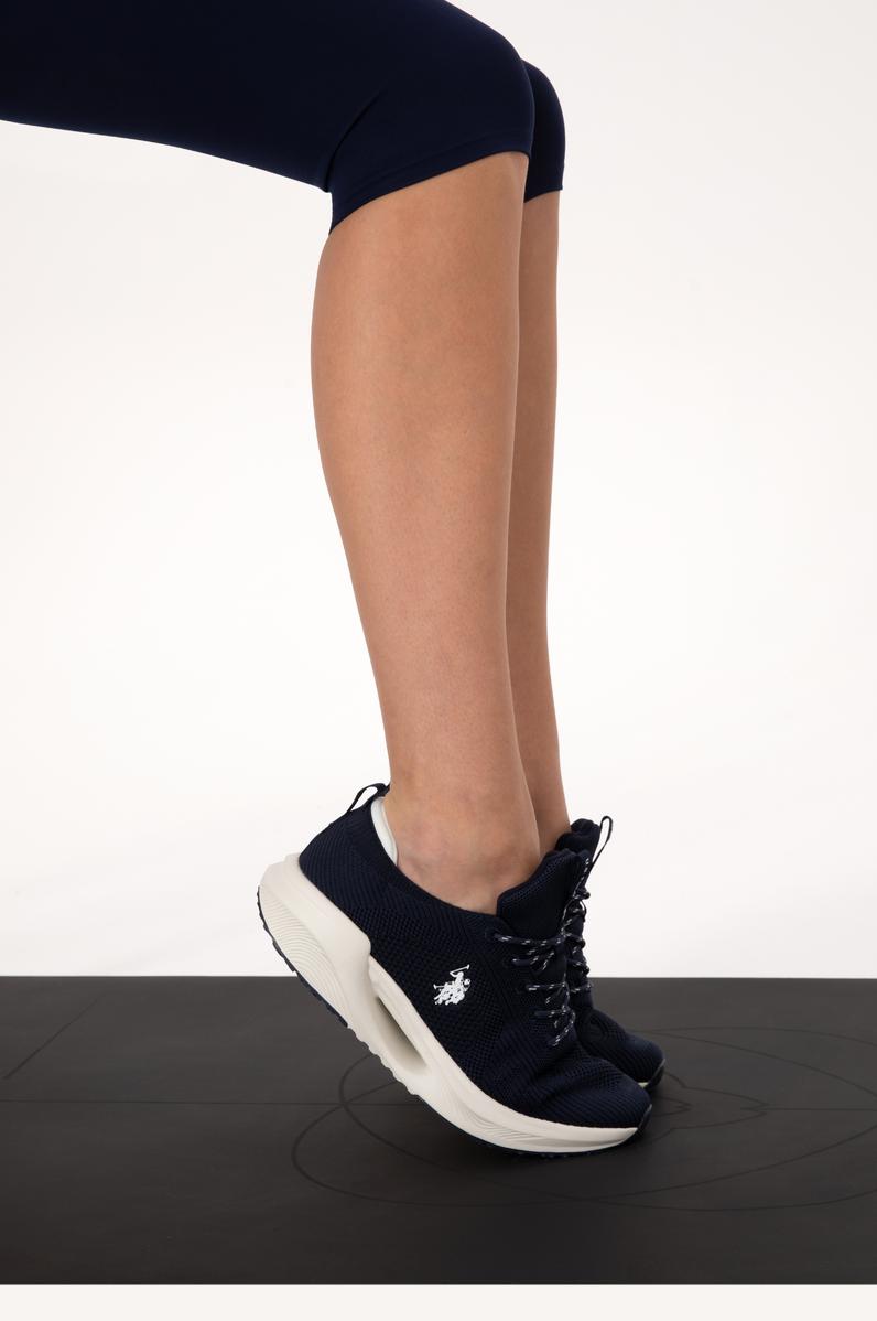 Kadın Lacivert Yüksek Bel Capri Spor Tayt