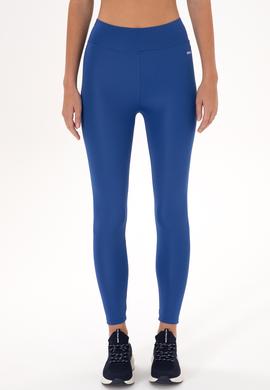 Kadın Saks Mavisi Yüksek Bel Spor Tayt - 50312978035