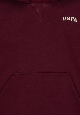 Erkek Çocuk Bordo Basic Kapüşonlu Şardonlu Sweatshirt - 50313808152