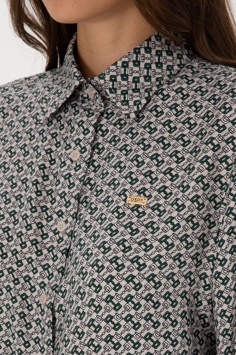 Kadın Taş Uzun Kollu Gömlek - 50316424019