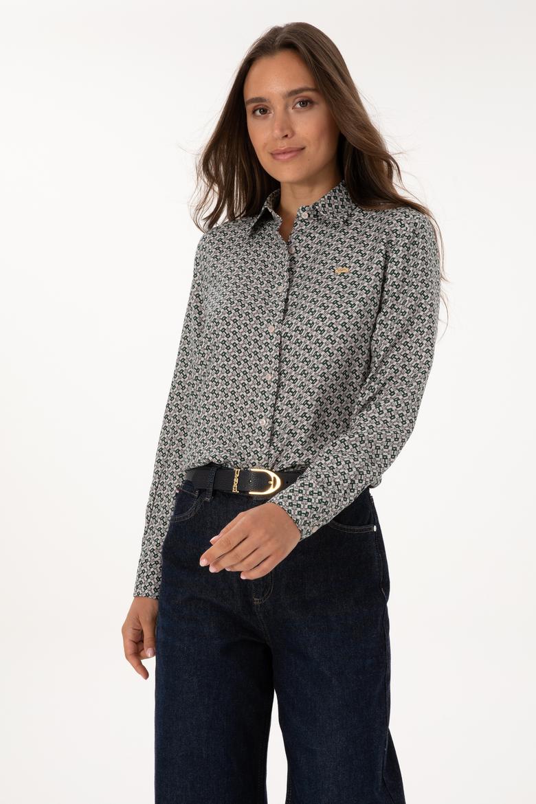Kadın Taş Uzun Kollu Gömlek