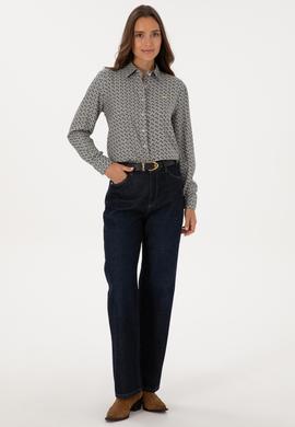 Kadın Taş Uzun Kollu Gömlek - 50316424019