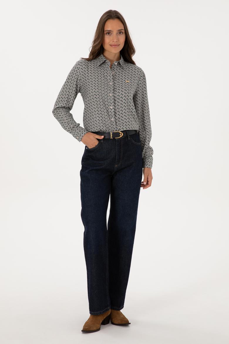 Kadın Taş Uzun Kollu Gömlek - 50316424019