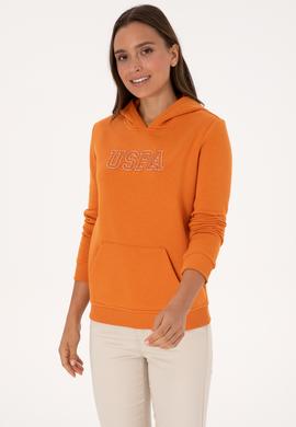 Kadın Bakır Şardonlu Kapüşonlu Basic Sweatshirt - 50313566078