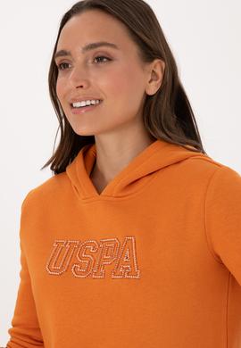 Kadın Bakır Şardonlu Kapüşonlu Basic Sweatshirt - 50313566078
