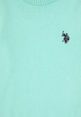 Kız Çocuk Yeşil Bisiklet Yaka Basic Kazak - 50316808071