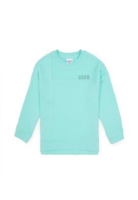 Kız Çocuk Mint Bisiklet Yaka Sweatshirt - 50317991037