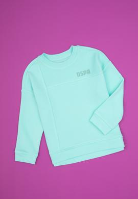 Kız Çocuk Mint Bisiklet Yaka Sweatshirt - 50317991037
