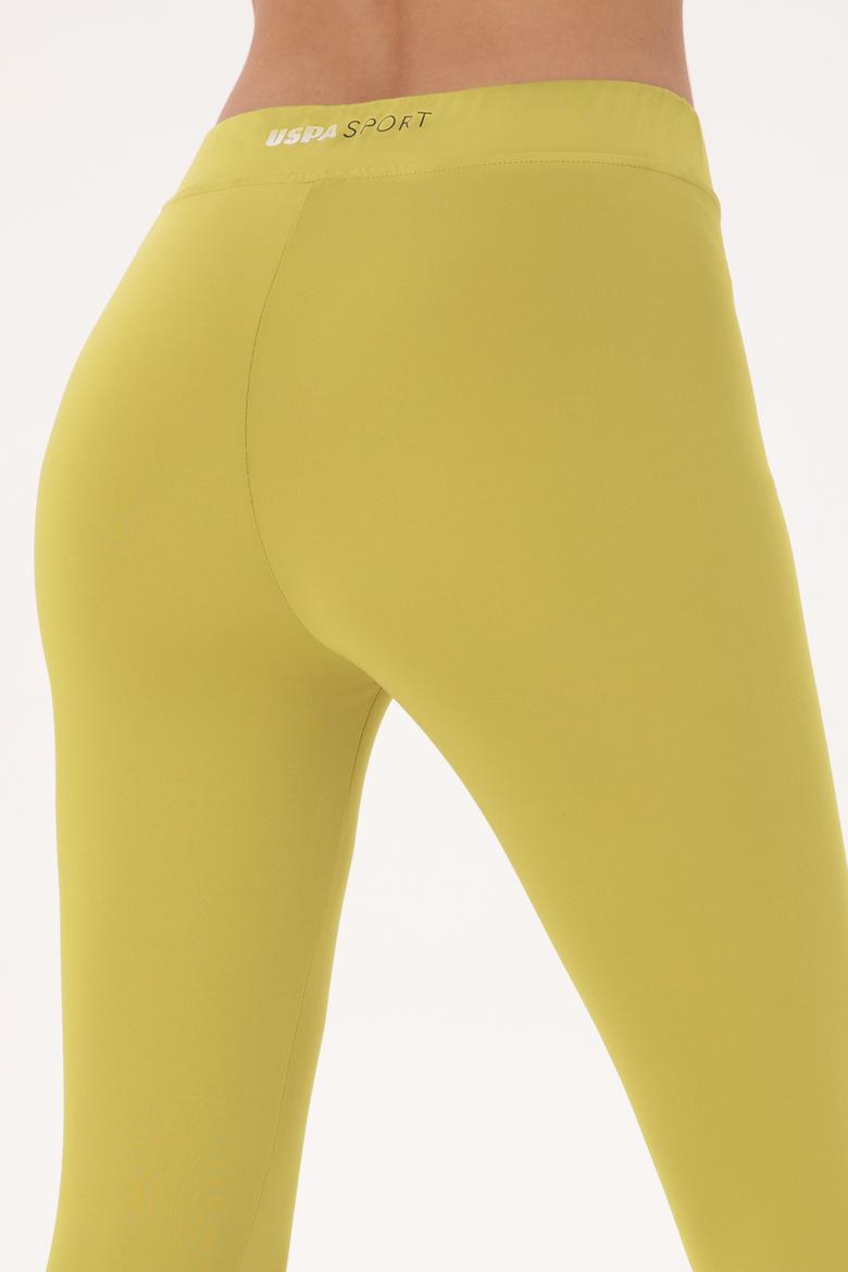 Kadın Fıstık Yeşili Yüksel Bel Spor Tayt - 50272295013