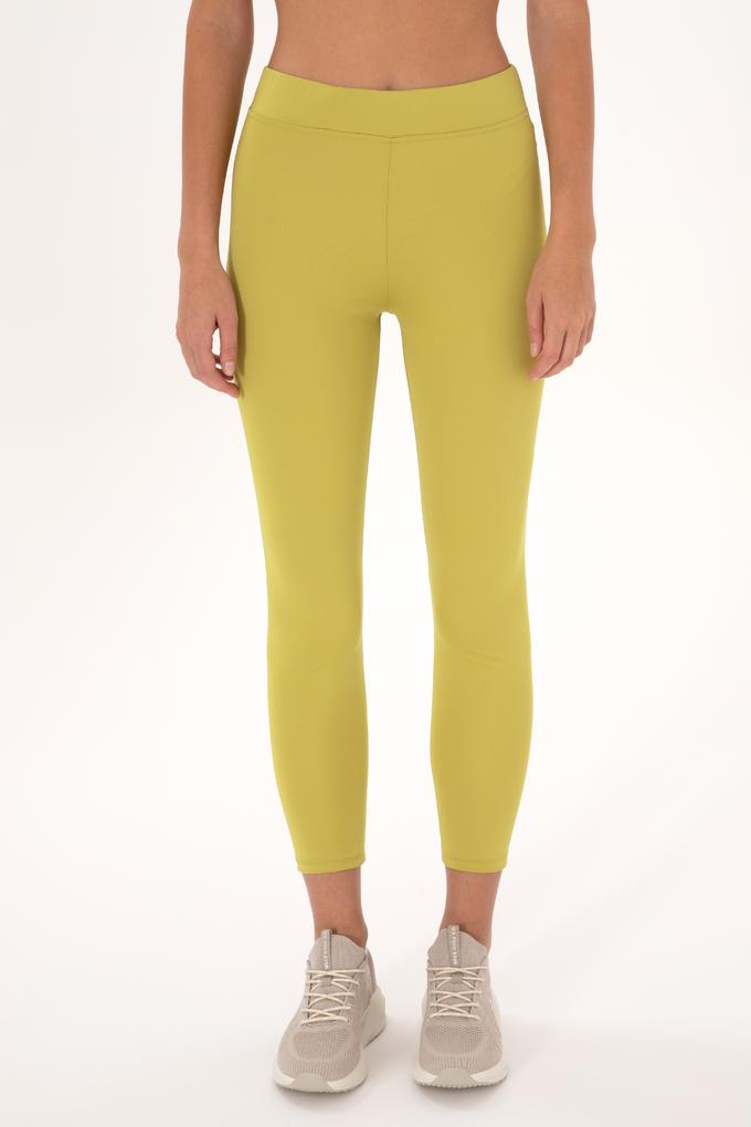 Kadın Fıstık Yeşili Yüksel Bel Spor Tayt