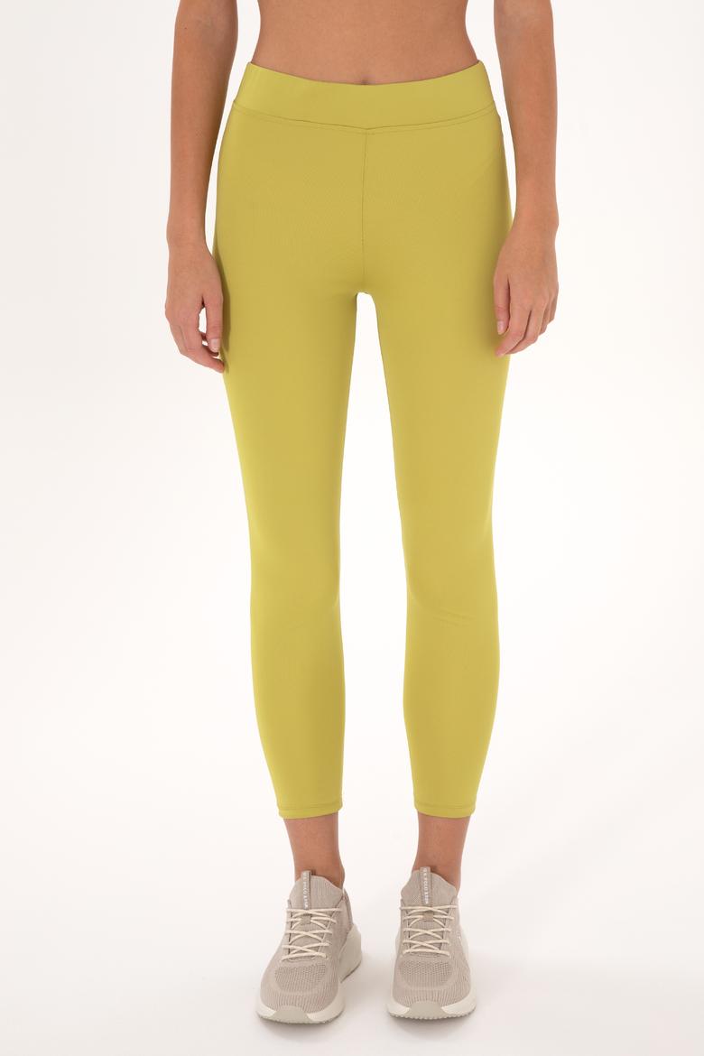 Kadın Fıstık Yeşili Yüksel Bel Spor Tayt