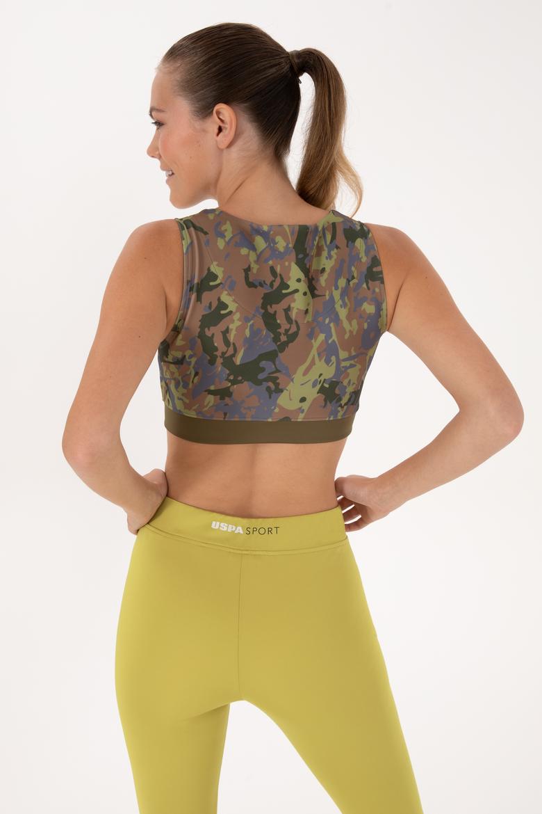 Kadın Haki Bisiklet Yaka Bustiyer - 50272195006