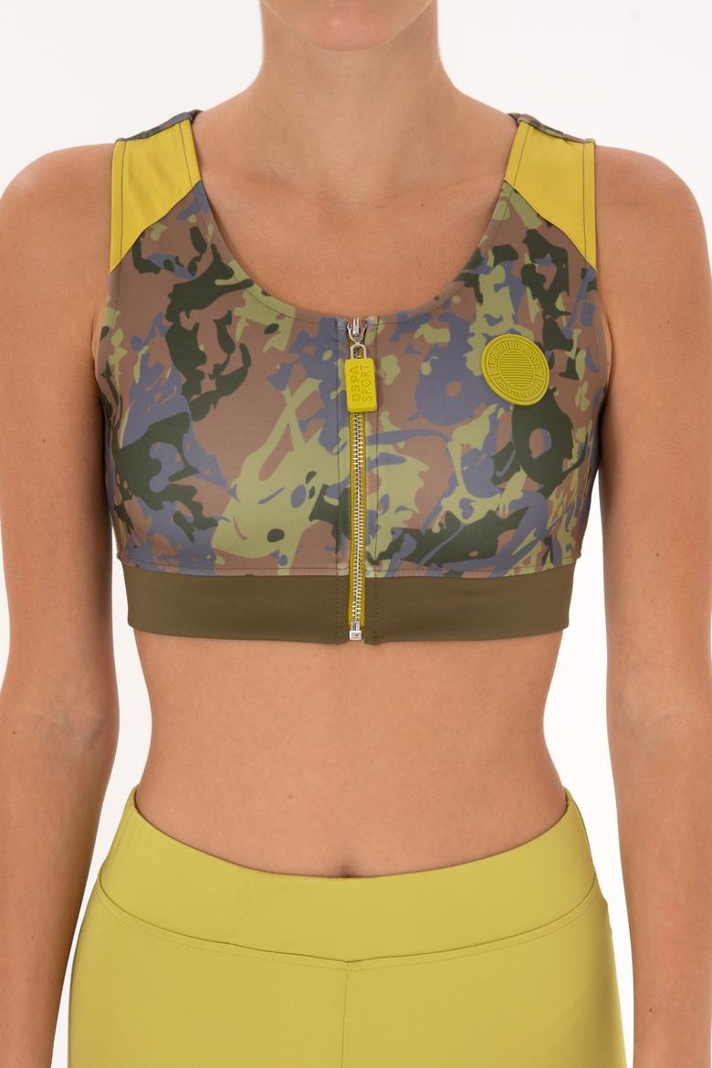 Kadın Haki Bisiklet Yaka Bustiyer - 50272195006