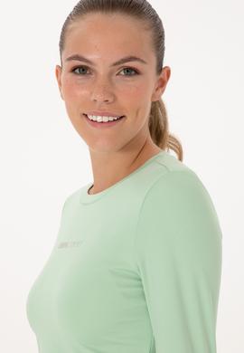 Kadın Yeşil Bisiklet Yaka Sweatshirt - 50291461023