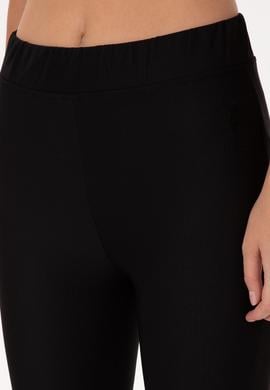 Kadın Siyah İspanyol Paça Tayt - 50297274007