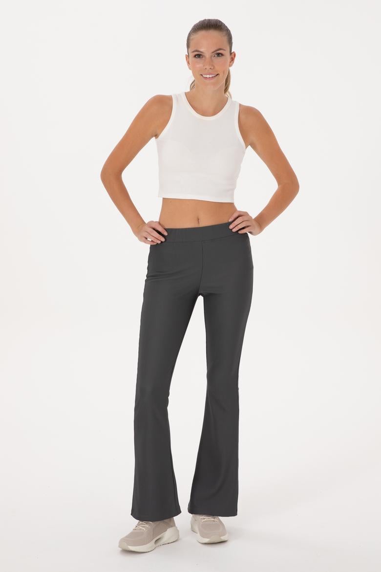 Kadın Antrasit İspanyol Paça Tayt - 50297274035