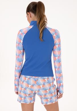 Kadın İndigo Fermuarlı Dik Yaka Sweatshirt - 50300732013