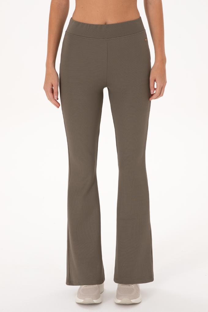 Kadın Vizon Yüksek Bel İspanyol Paça Tayt