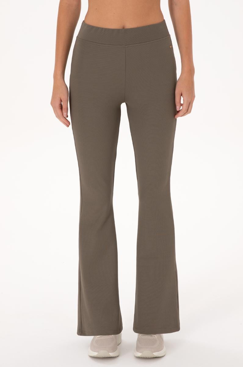 Kadın Vizon Yüksek Bel İspanyol Paça Tayt