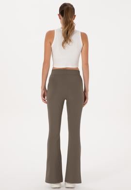 Kadın Vizon Yüksek Bel İspanyol Paça Tayt - 50305855062