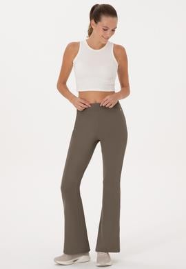 Kadın Vizon Yüksek Bel İspanyol Paça Tayt - 50305855062