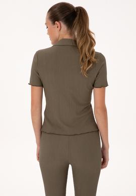 Kadın Vizon Örme Gömlek - 50299926021