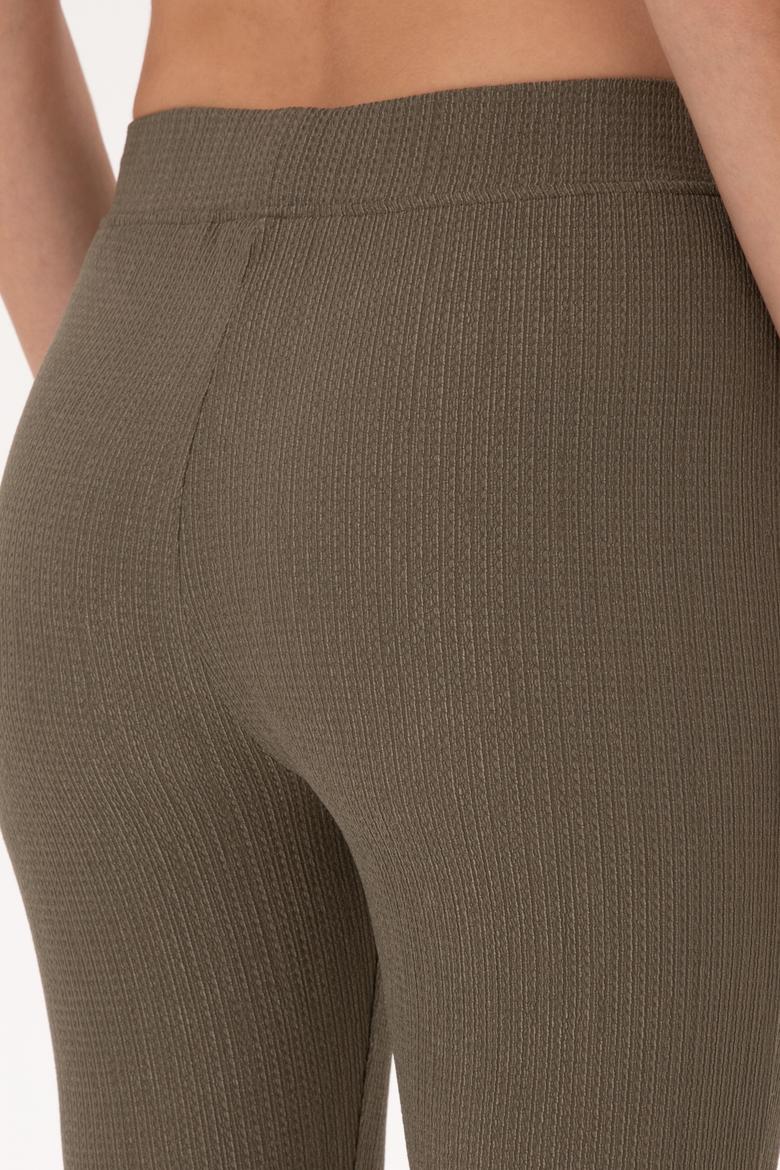 Kadın Vizon Yüksek Bel İspanyol Paça Tayt - 50300740011