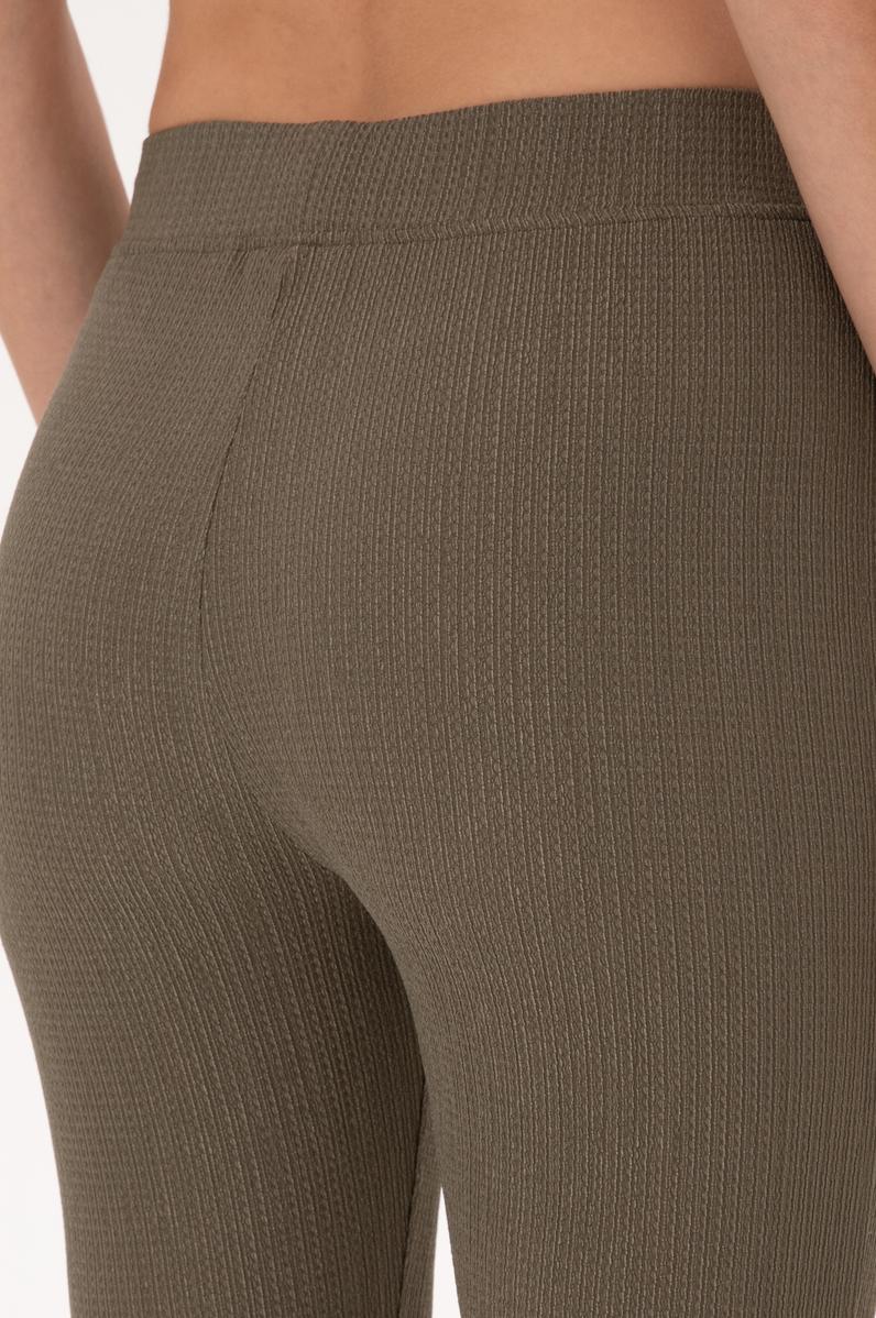 Kadın Vizon Yüksek Bel İspanyol Paça Tayt