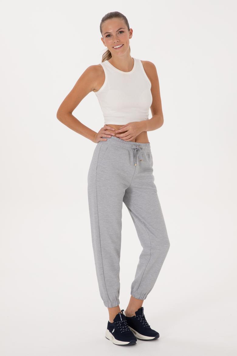 Kadın Gri Melanj Jogger Eşofman Altı - 50306710026