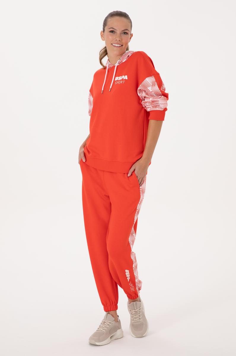 Kadın Kırmızı Jogger Eşofman Altı