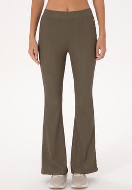 Kadın Vizon Yüksek Bel İspanyol Paça Tayt - 50300740011