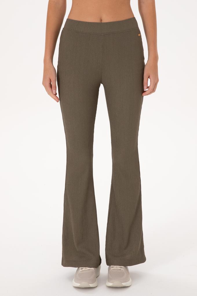 Kadın Vizon Yüksek Bel İspanyol Paça Tayt