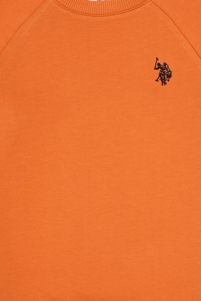 Erkek Çocuk Bakır Basic Bisiklet Yaka Sweatshirt