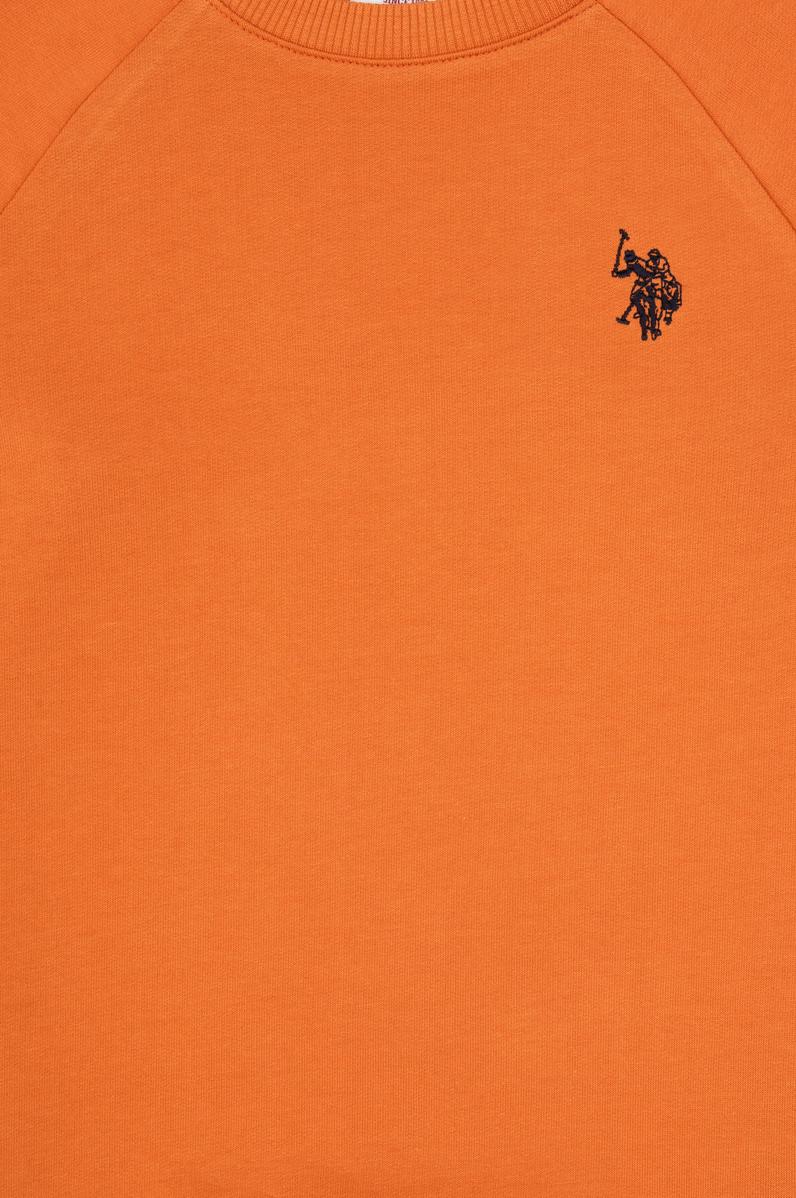 Erkek Çocuk Bakır Basic Bisiklet Yaka Sweatshirt