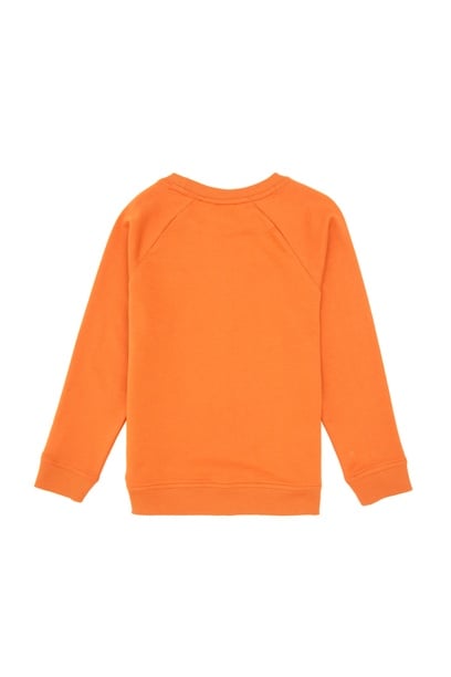 Erkek Çocuk Bakır Basic Bisiklet Yaka Sweatshirt