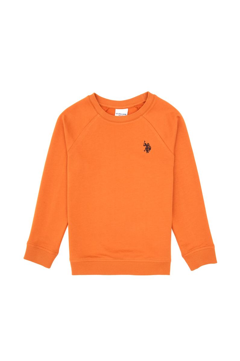 Erkek Çocuk Bakır Basic Bisiklet Yaka Sweatshirt