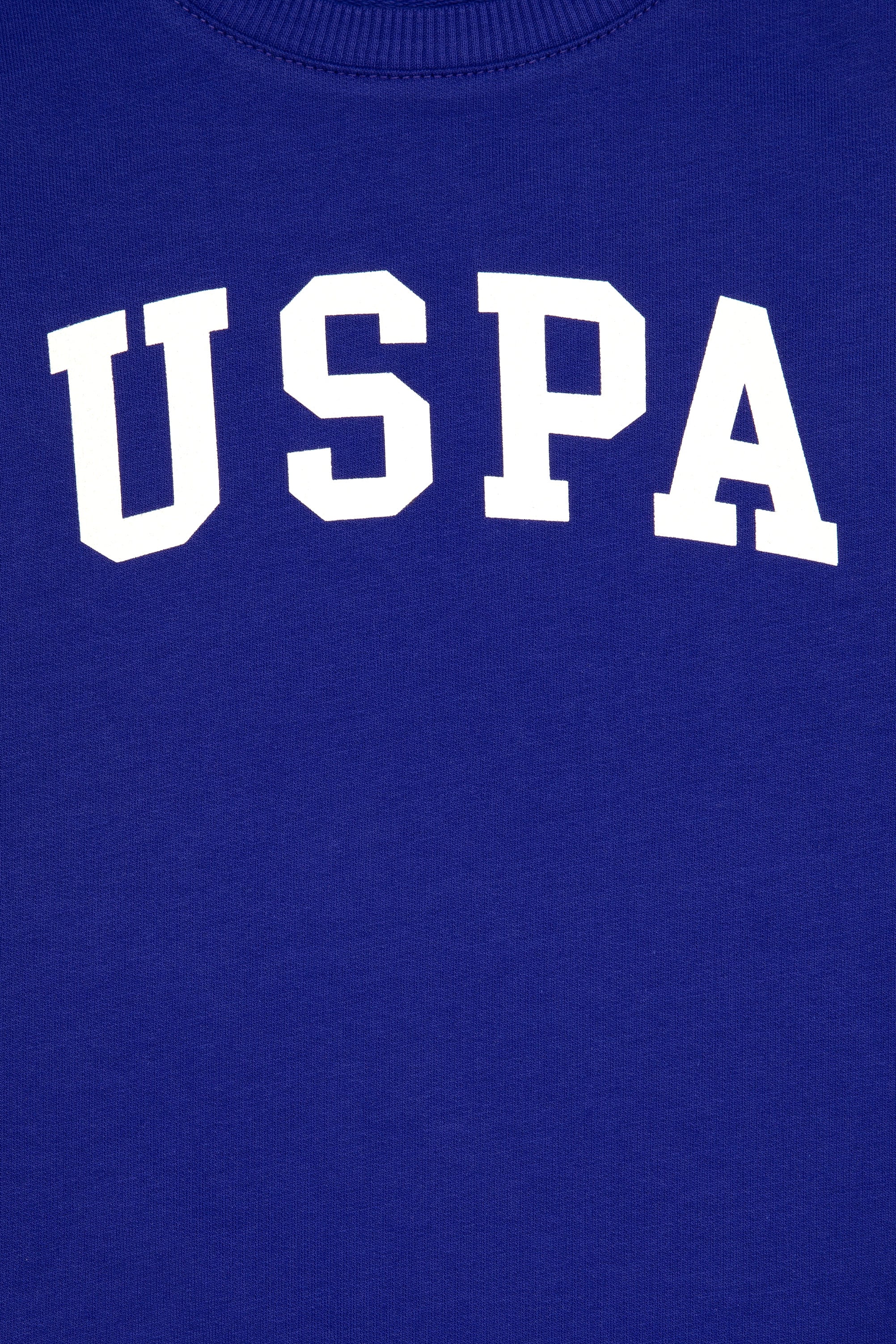 Erkek Çocuk Mor Basic Bisiklet Yaka Sweatshirt