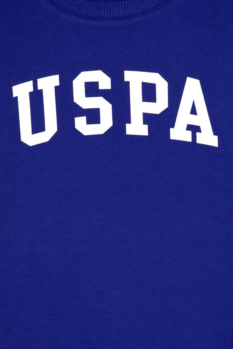 Erkek Çocuk Mor Basic Bisiklet Yaka Sweatshirt - 50313830174