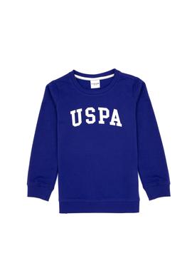 Erkek Çocuk Mor Basic Bisiklet Yaka Sweatshirt - 50313830174